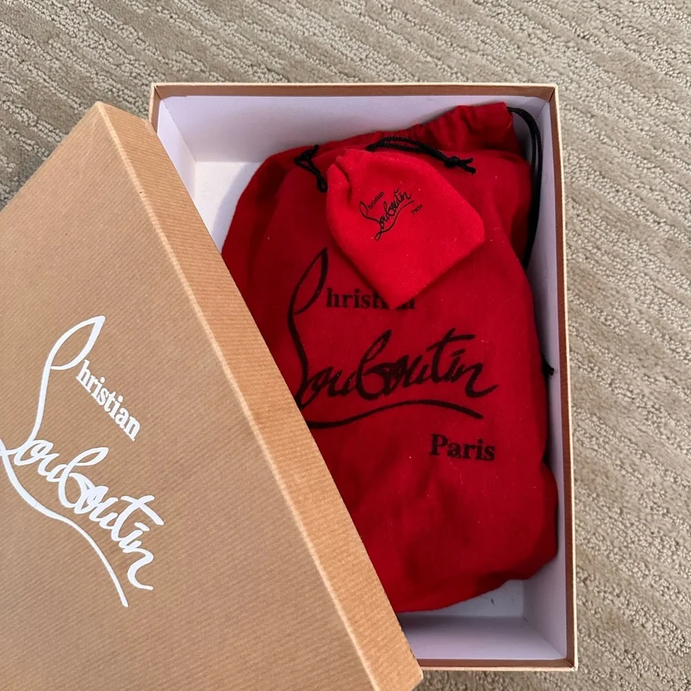 Christian Louboutin Shiny Nappa Big Lips 120 Pumps 38 Black - Picture 15 of 15